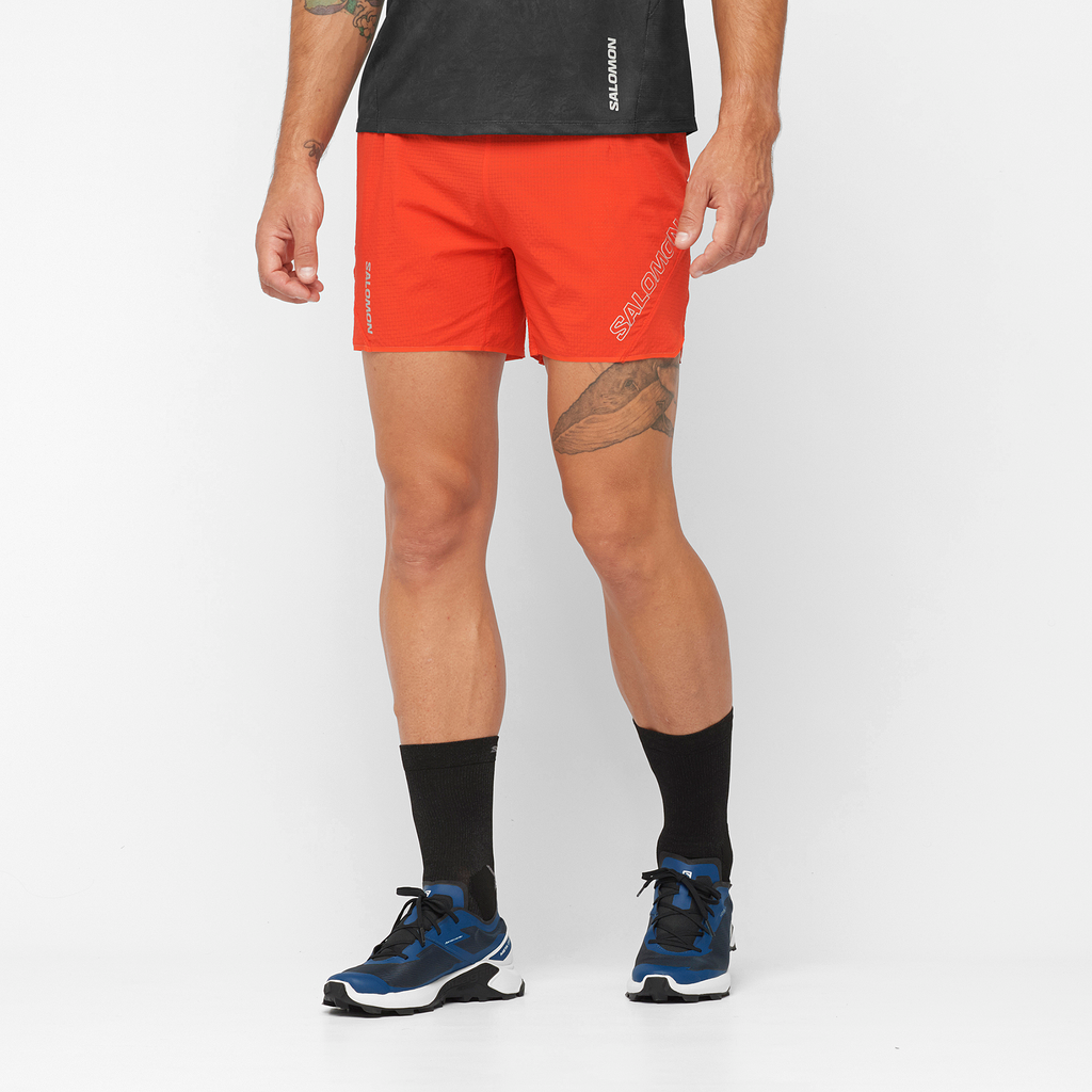 Salomon Pulse 7'' Running Short - Mens, Black, XS, — Mens Clothing