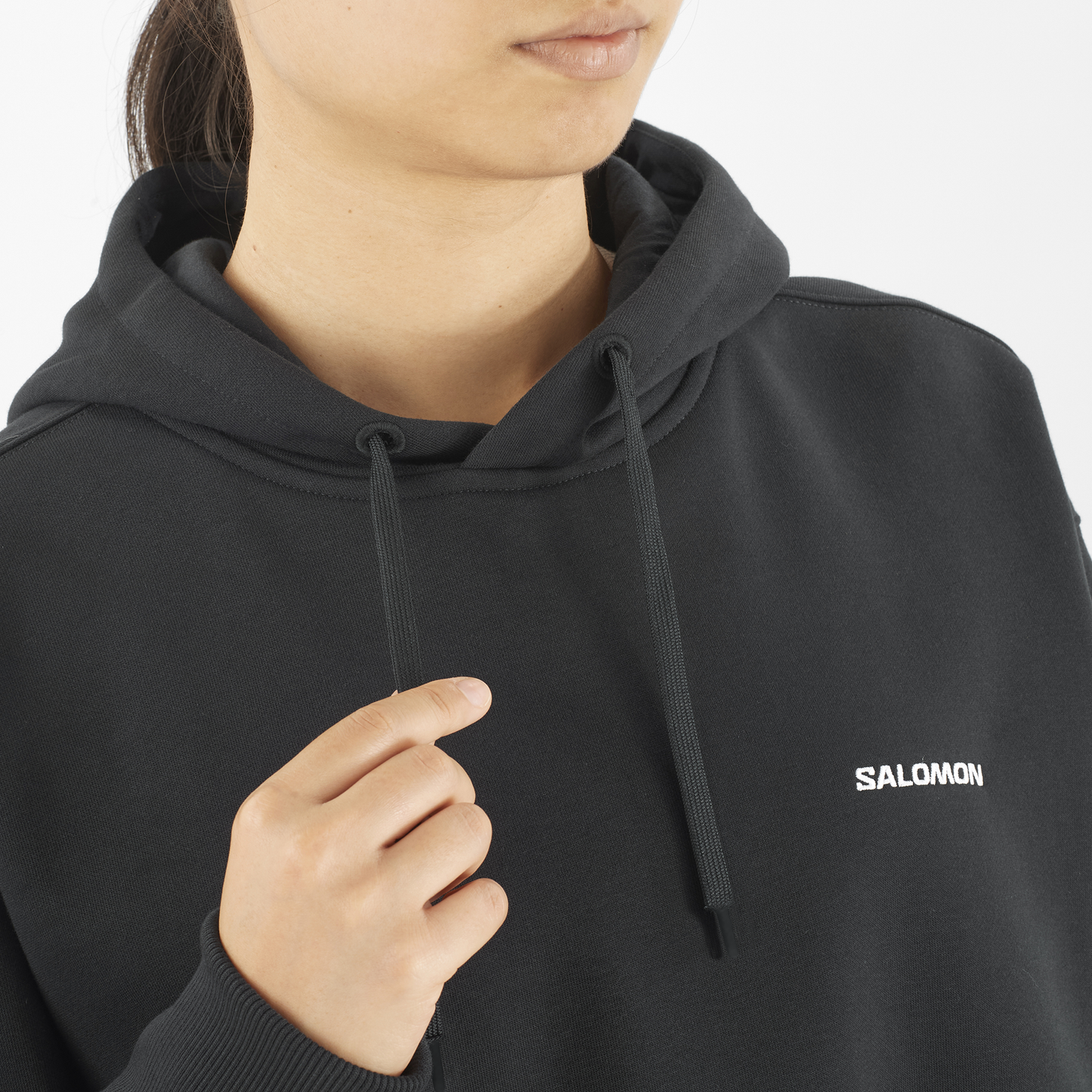 SALOMON LOGO SHORT HOODIE WOMEN'S