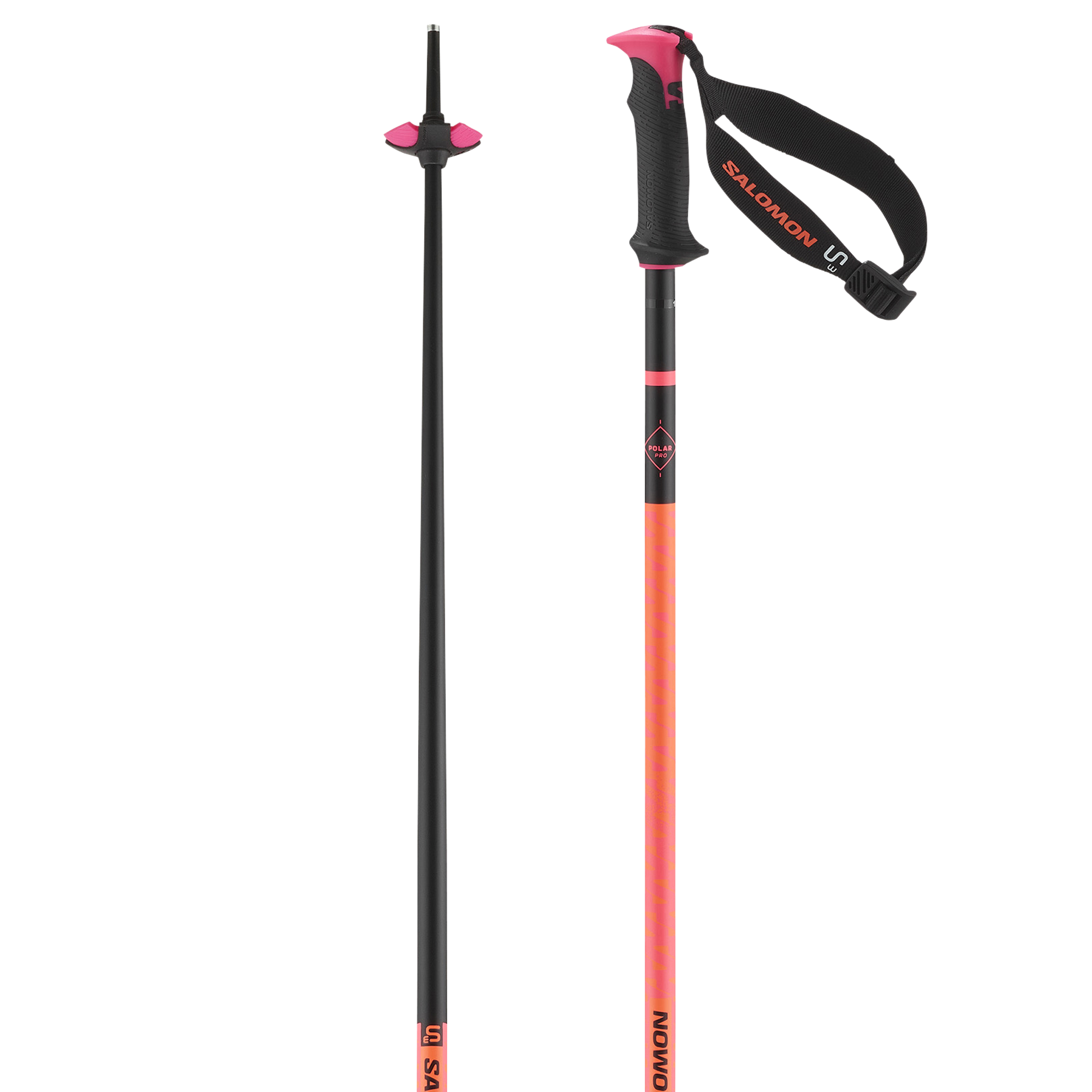salomon arctic orange ski poles Hacker S3 material grip and an interchangeable all Orange Salomon Pole Salomon QST