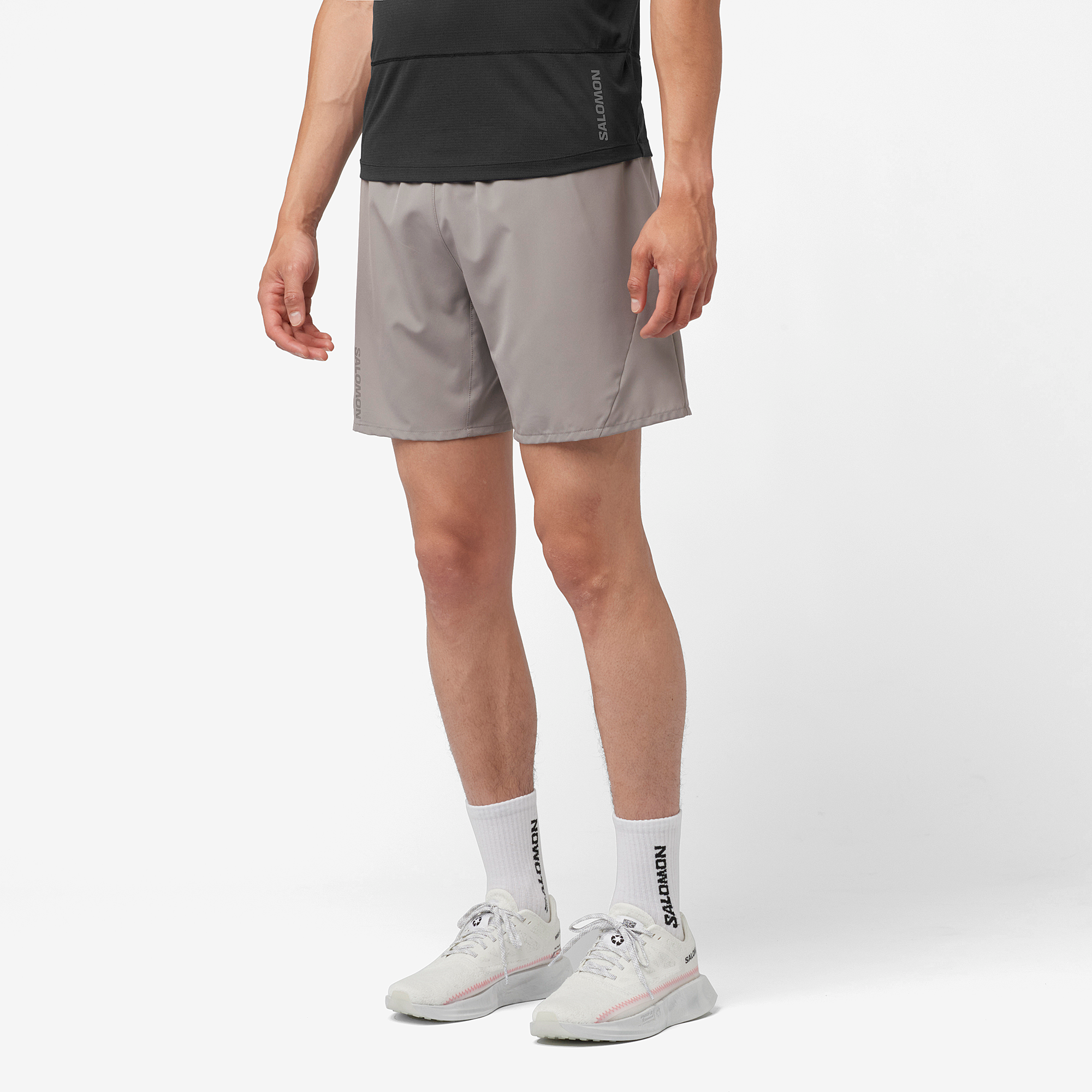 Salomon running top shorts mens